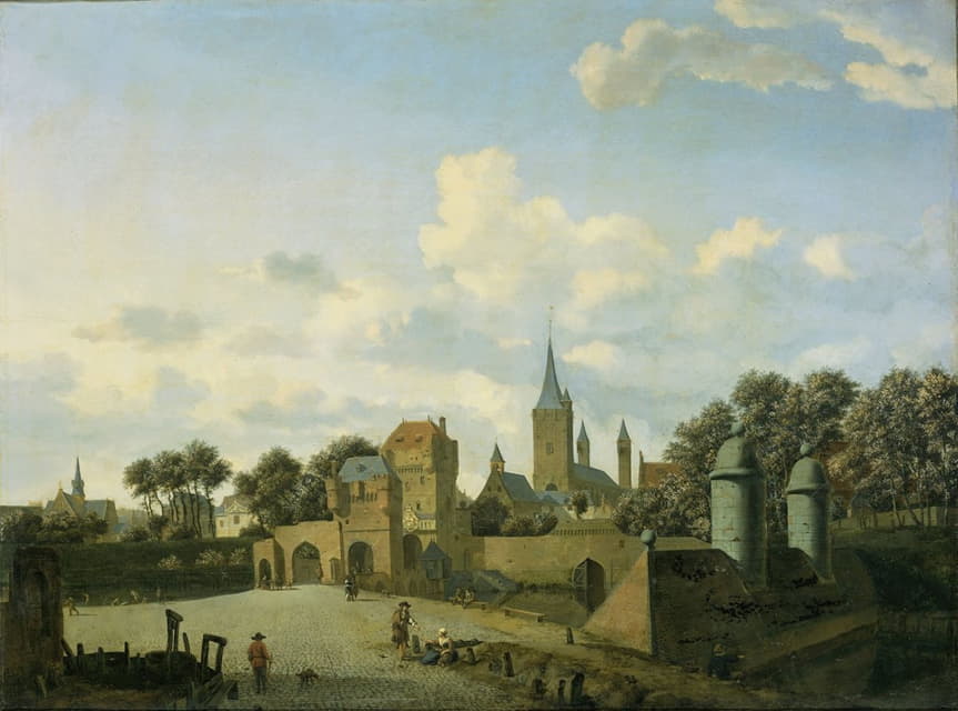 Jan van der Heyden - The Church of St Severin in Cologne in an Imaginary Setting