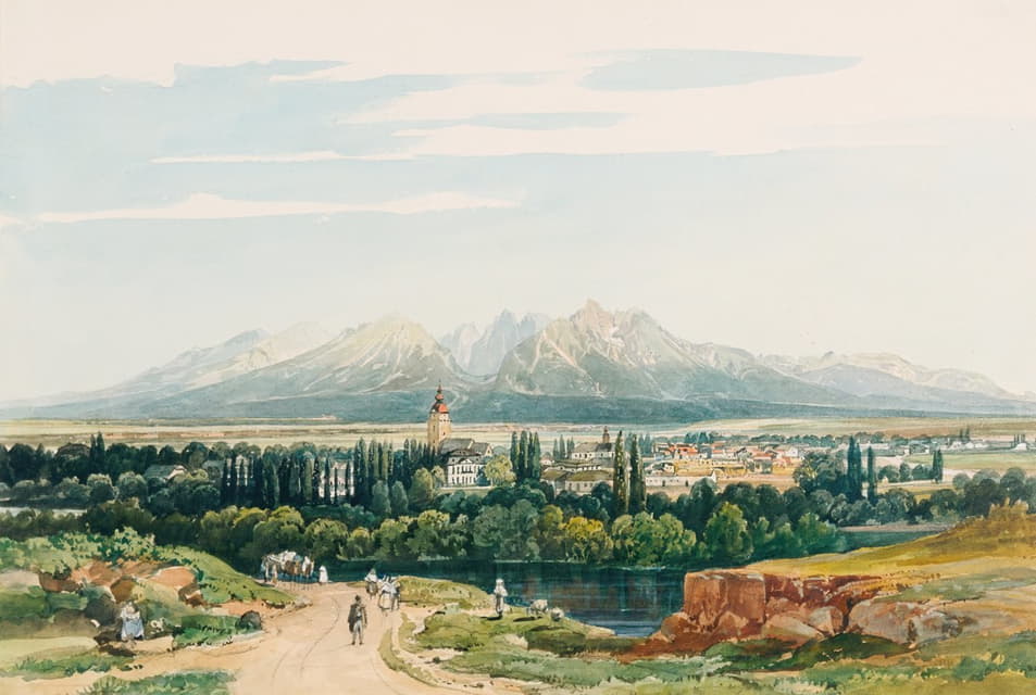 Thomas Ender - Schloss Lomnitz und die Tatra in Ungarn