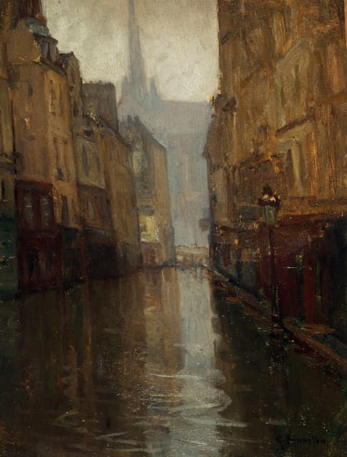 蒙特贝洛码头的上铺街道（1910年洪水）