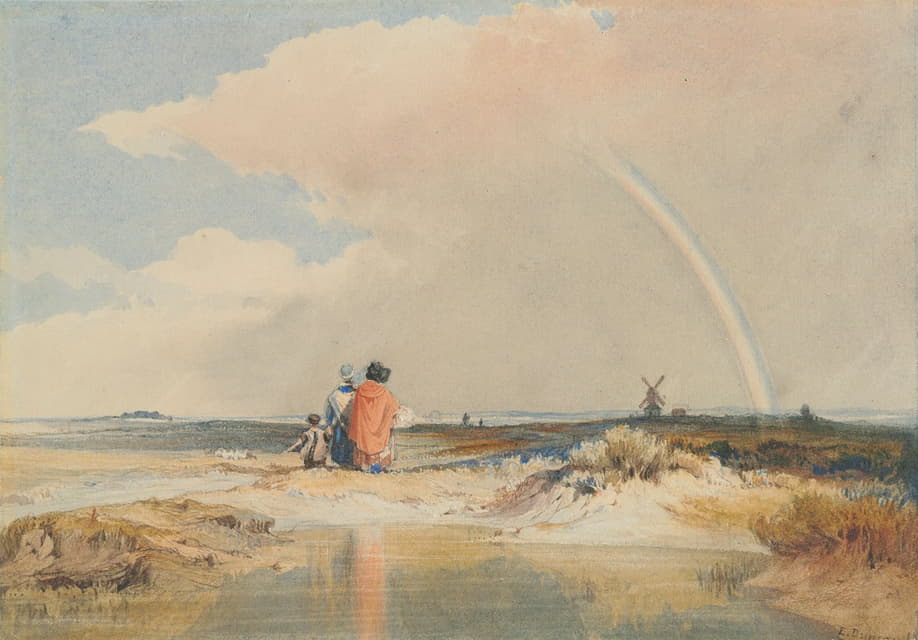 Edward Duncan - Landscape with a rainbow