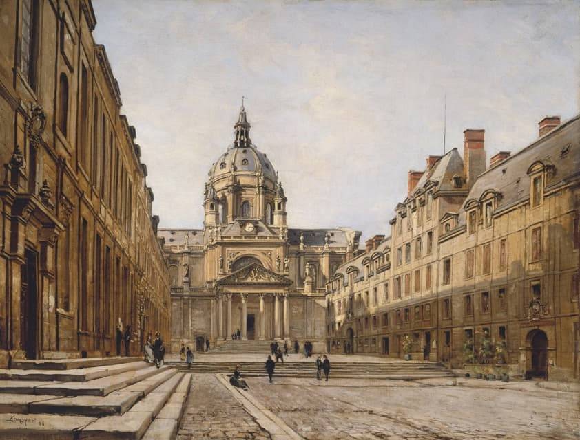 Emmanuel Lansyer - La Cour de l’ancienne Sorbonne