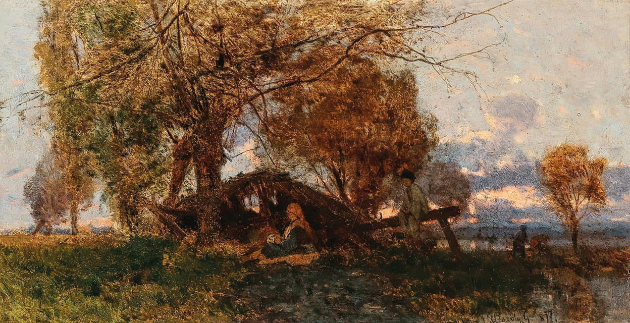 Géza Mészöly - A Vast Landscape in the Evening Light
