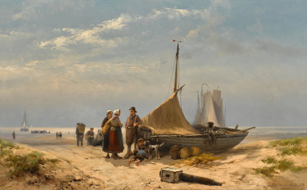 Johannes Herman Barend Koekkoek - On the Beach