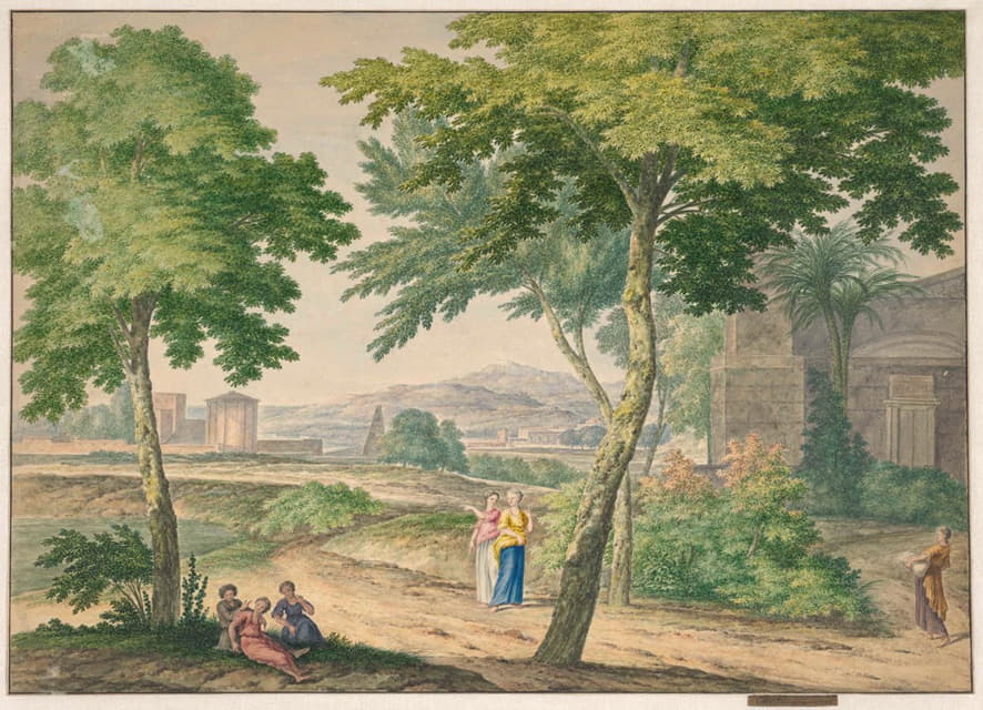 Michiel van Huysum - Italianiserend landschap
