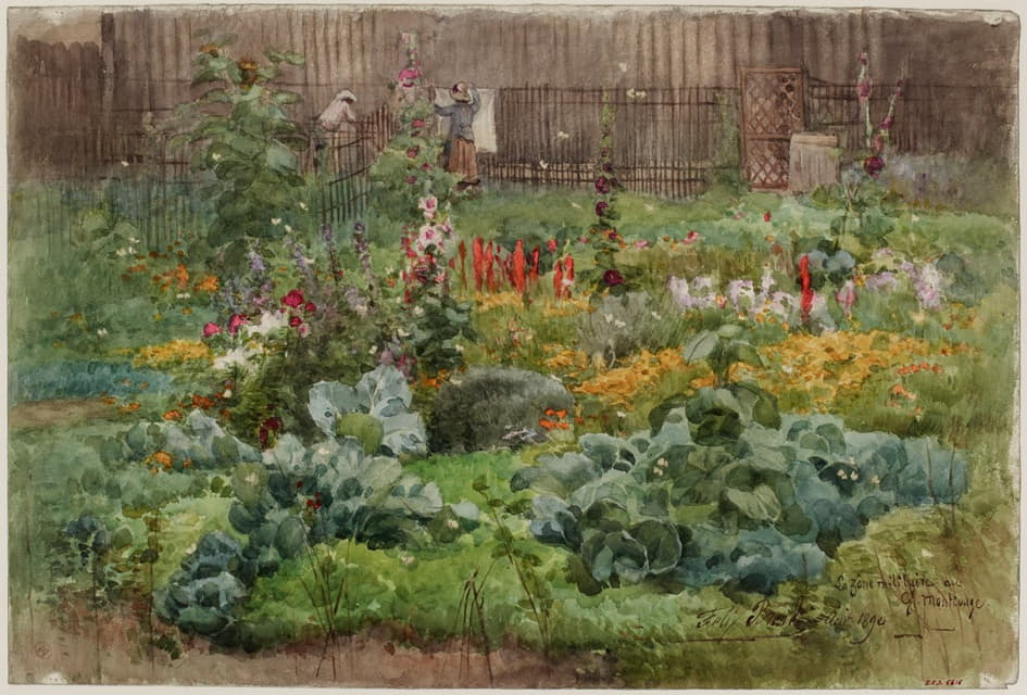 Félix Brard - Un jardin fleuri au Grand-Montrouge