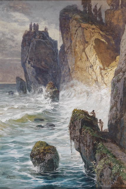 Georg Janny - Faunen an einer Felsküste