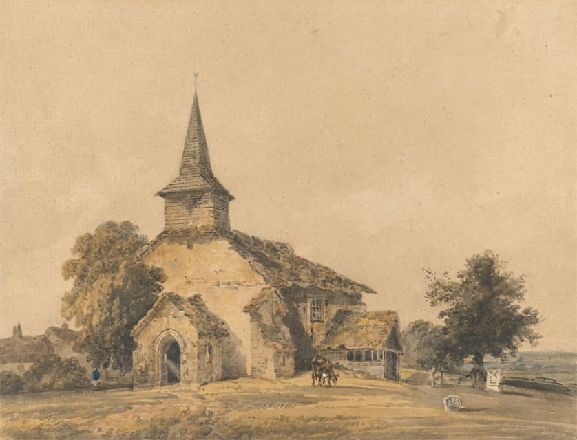 Thomas Girtin - Chapel Church, Surrey