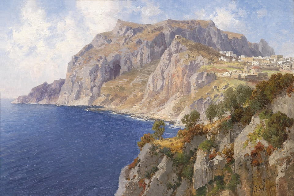 Joseph Schoyerer - Blick auf Capri