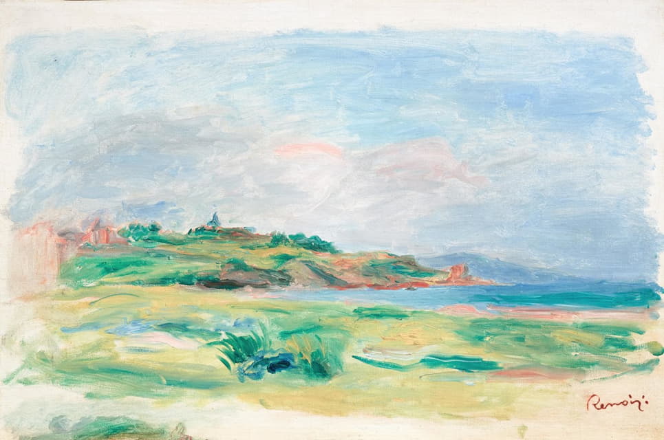 Pierre-Auguste Renoir - Golfe, mer, falaises vertes