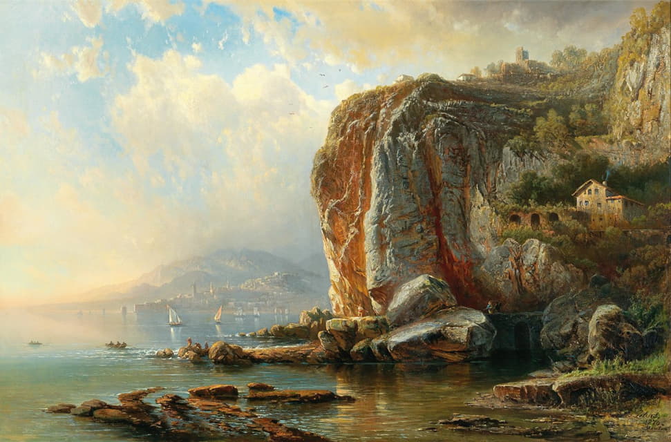 Pieter Franciscus Peters - On the Coast of Menton