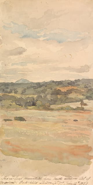 糖面包山，从北窗，Col.J.Monroe's.Oak Field Landon Co.Va.1829年6月12日