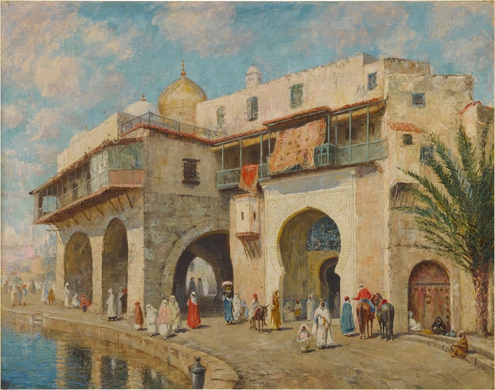 Addison Thomas Millar - The Admiral’s Palace, Algiers Harbor