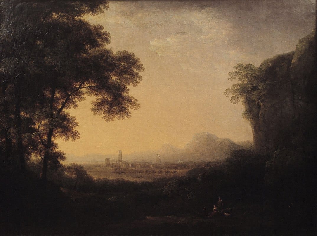 Carl Johan Fahlcrantz   - Romantic landscape