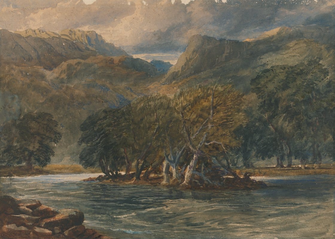 David Cox - On the Conway River, North Wales
