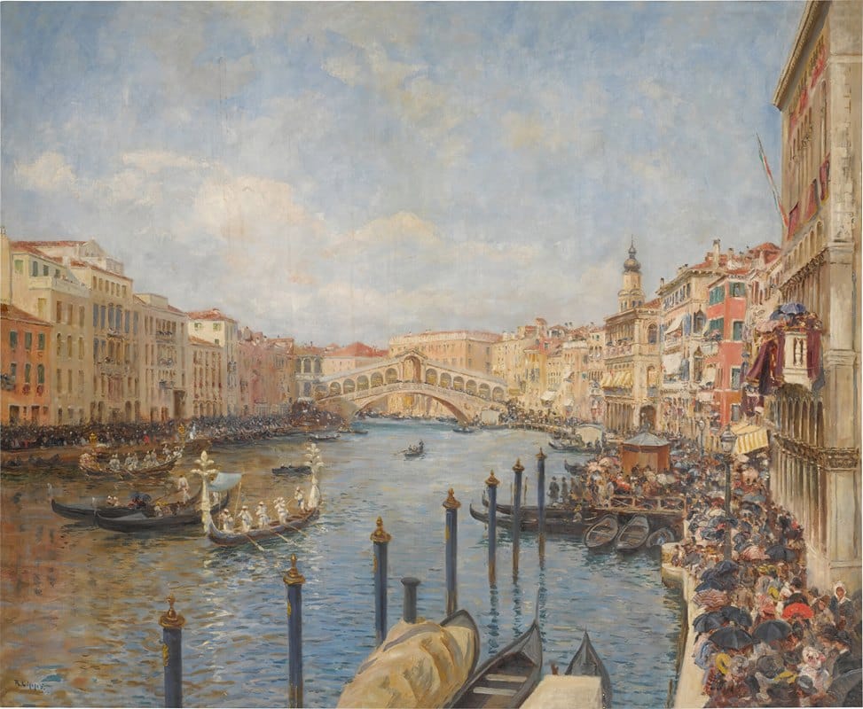 Richard Lipps - View of Venice during Carnival