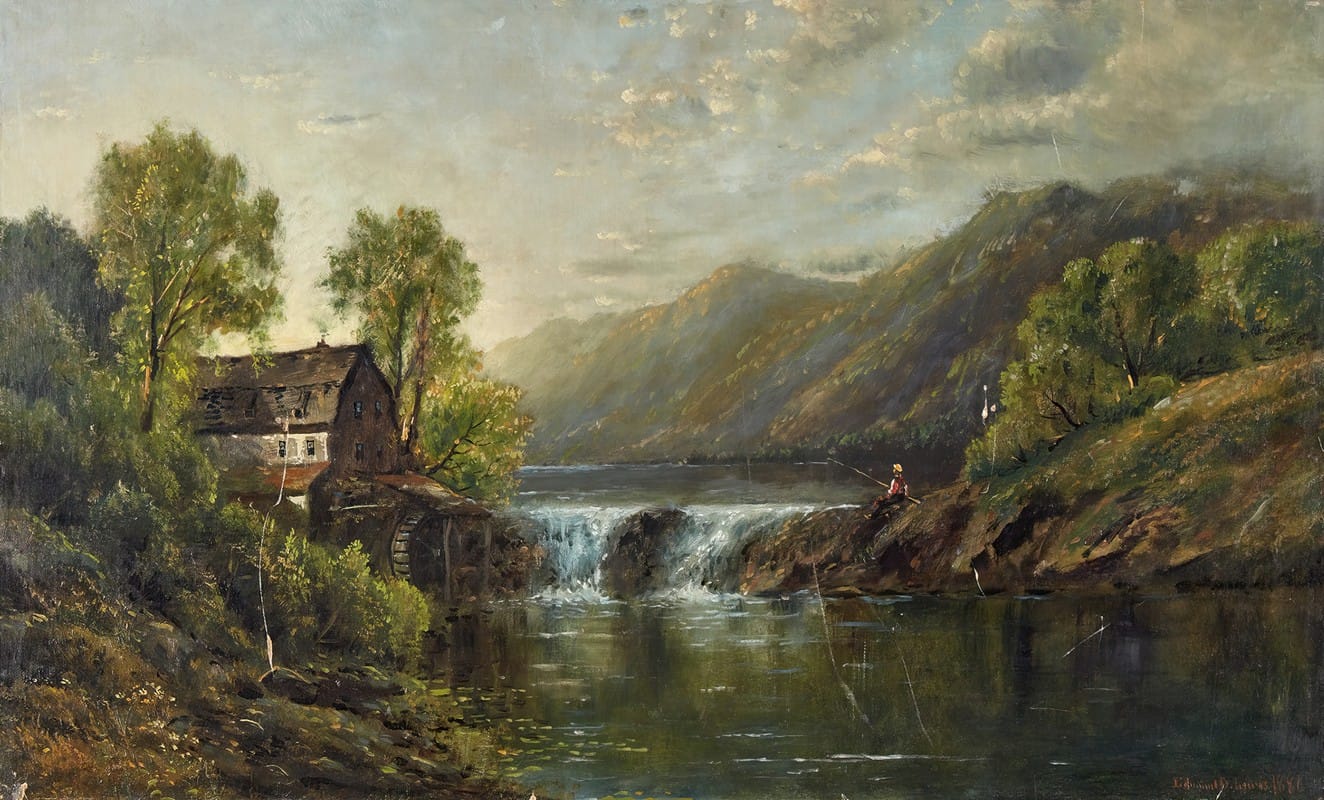 Edmund Darch Lewis - The Old Mill Stream