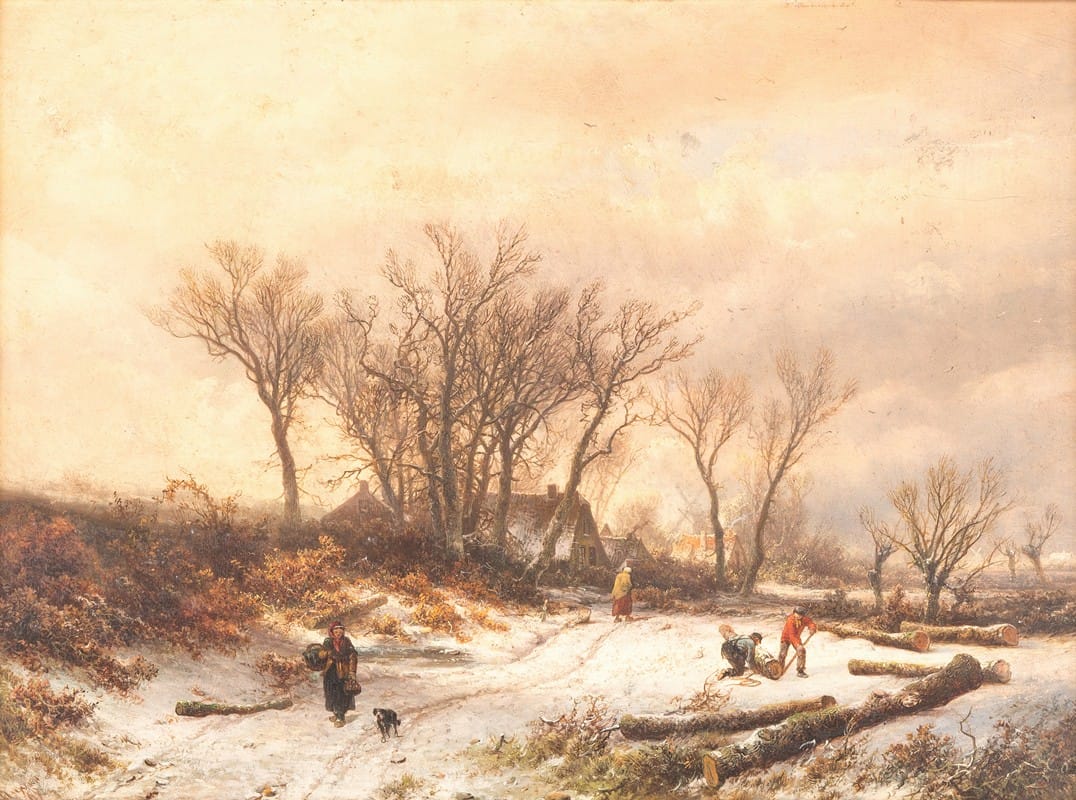 Pieter Lodewijk Kluyver - Winter landscape