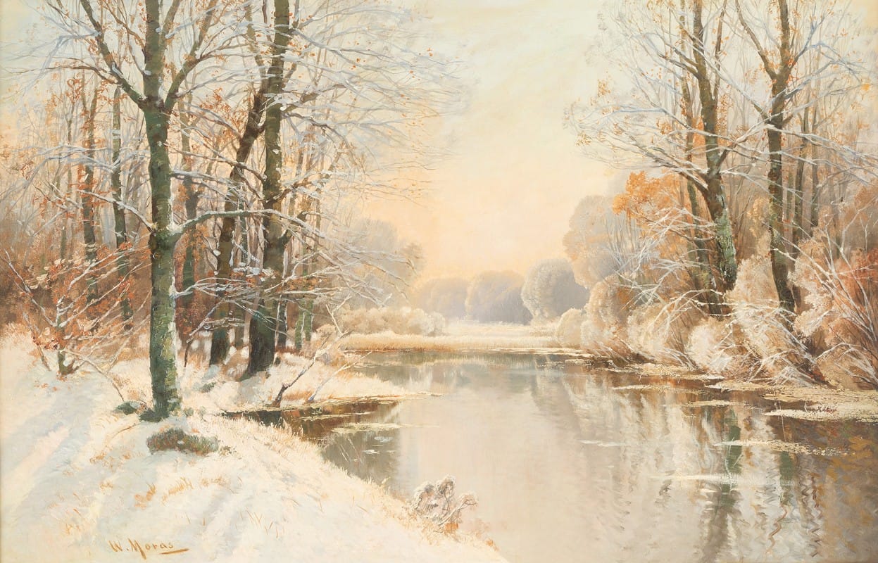 Walter Moras - Winter at Spreewald