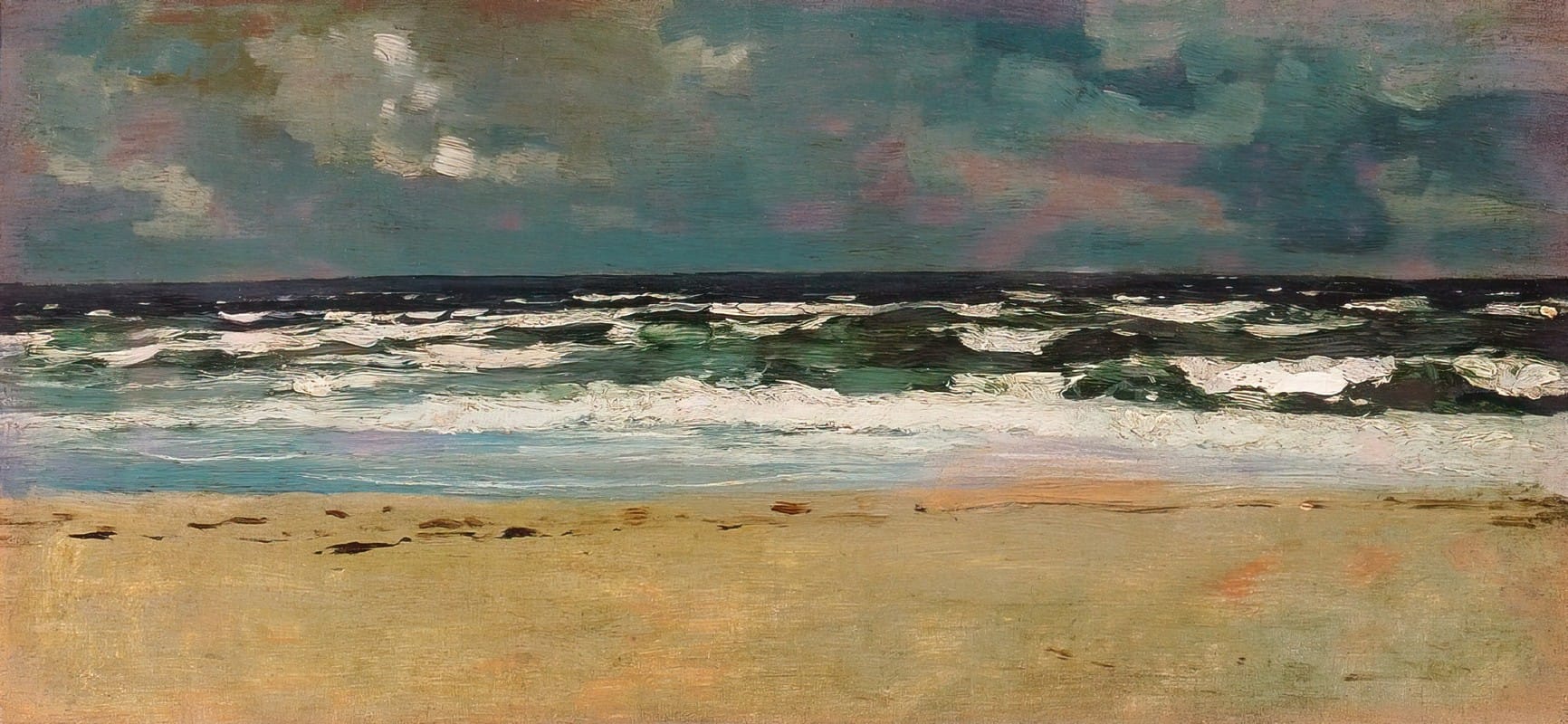 Winslow Homer - Sandy Beach with Breakers