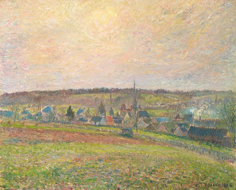 Camille Pissarro - Le Village d’Éragny (The Village of Éragny)