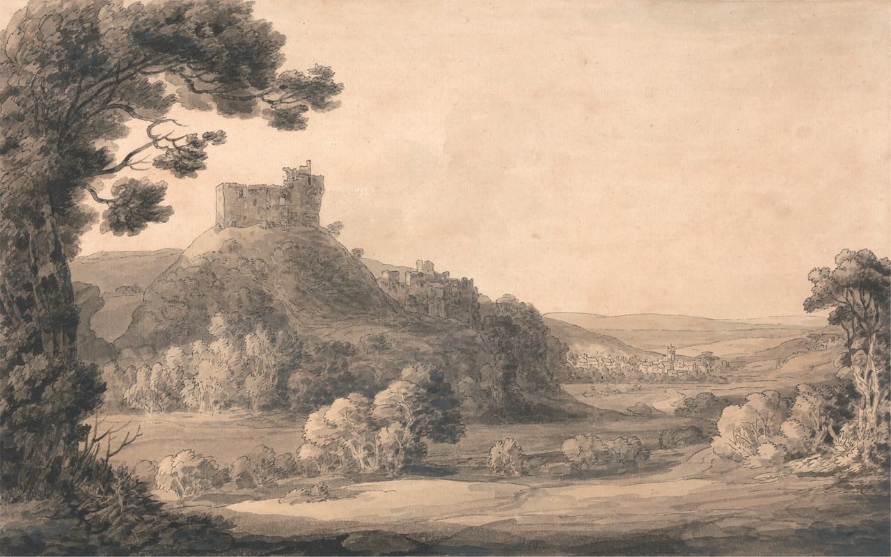 Francis Towne - Oakhampton Castle