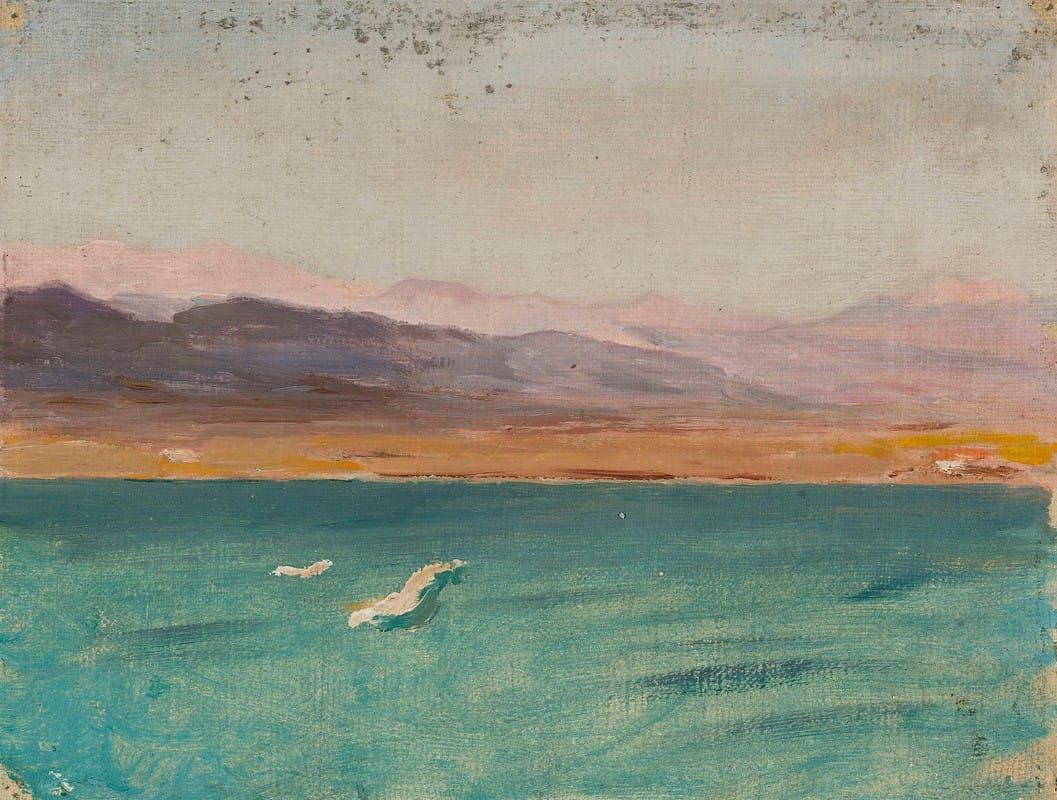Jan Ciągliński - Marine landscape. From the journey to Palestine