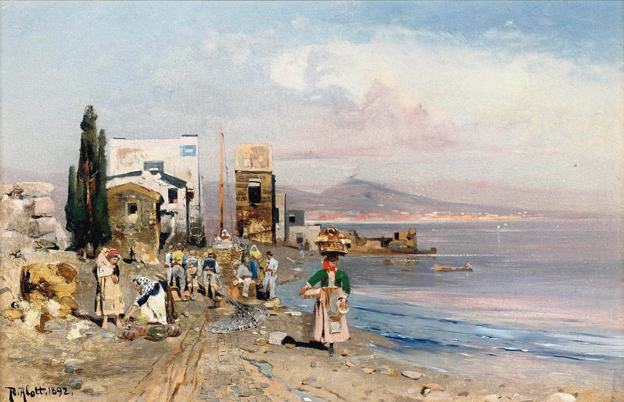Robert Alott - Fisherfolk on the Neapolitan coast