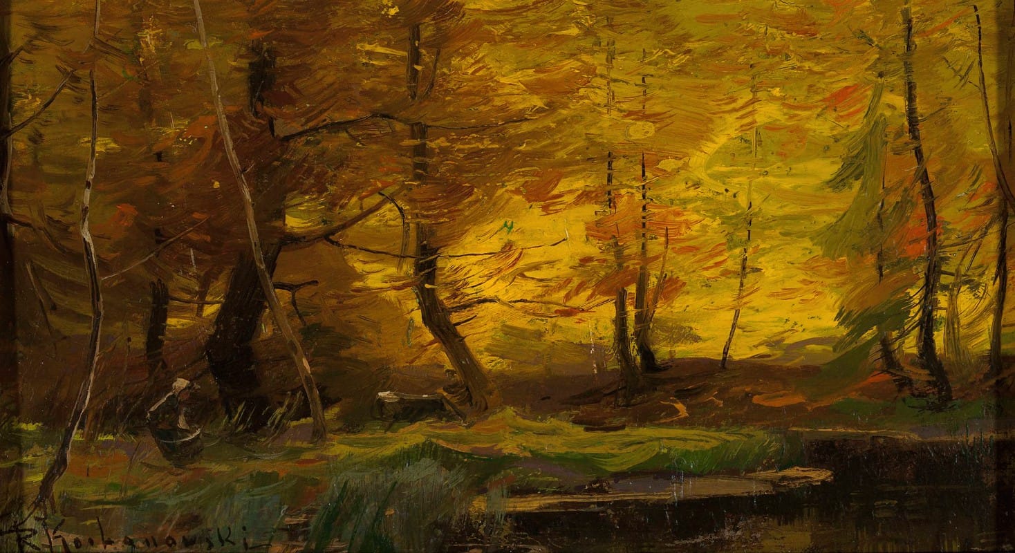 Roman Kazimierz Kochanowski - Forest landscape