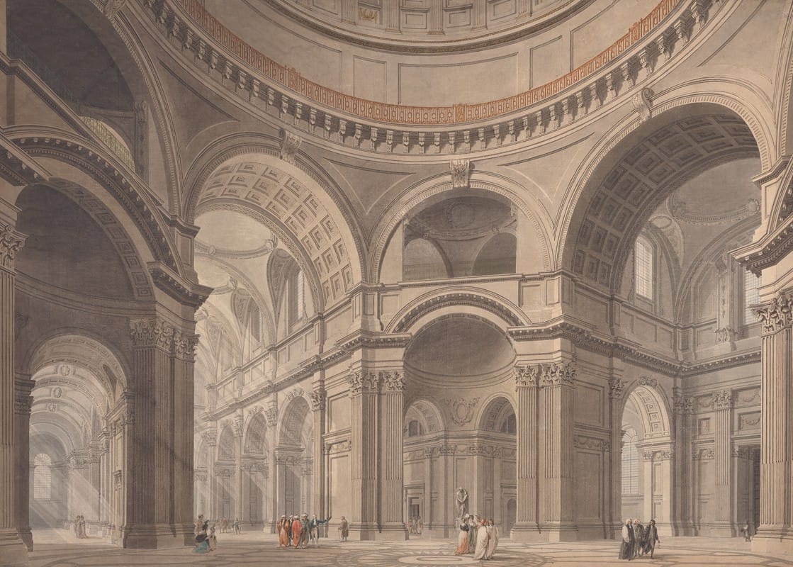 Thomas Malton the Younger - Interior of St. Paul’s Cathedral