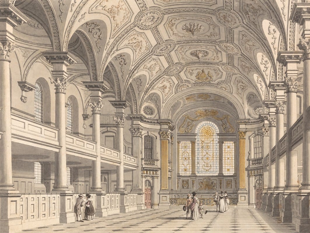 Thomas Malton the Younger - St. Martin-in-the-Fields, Interior