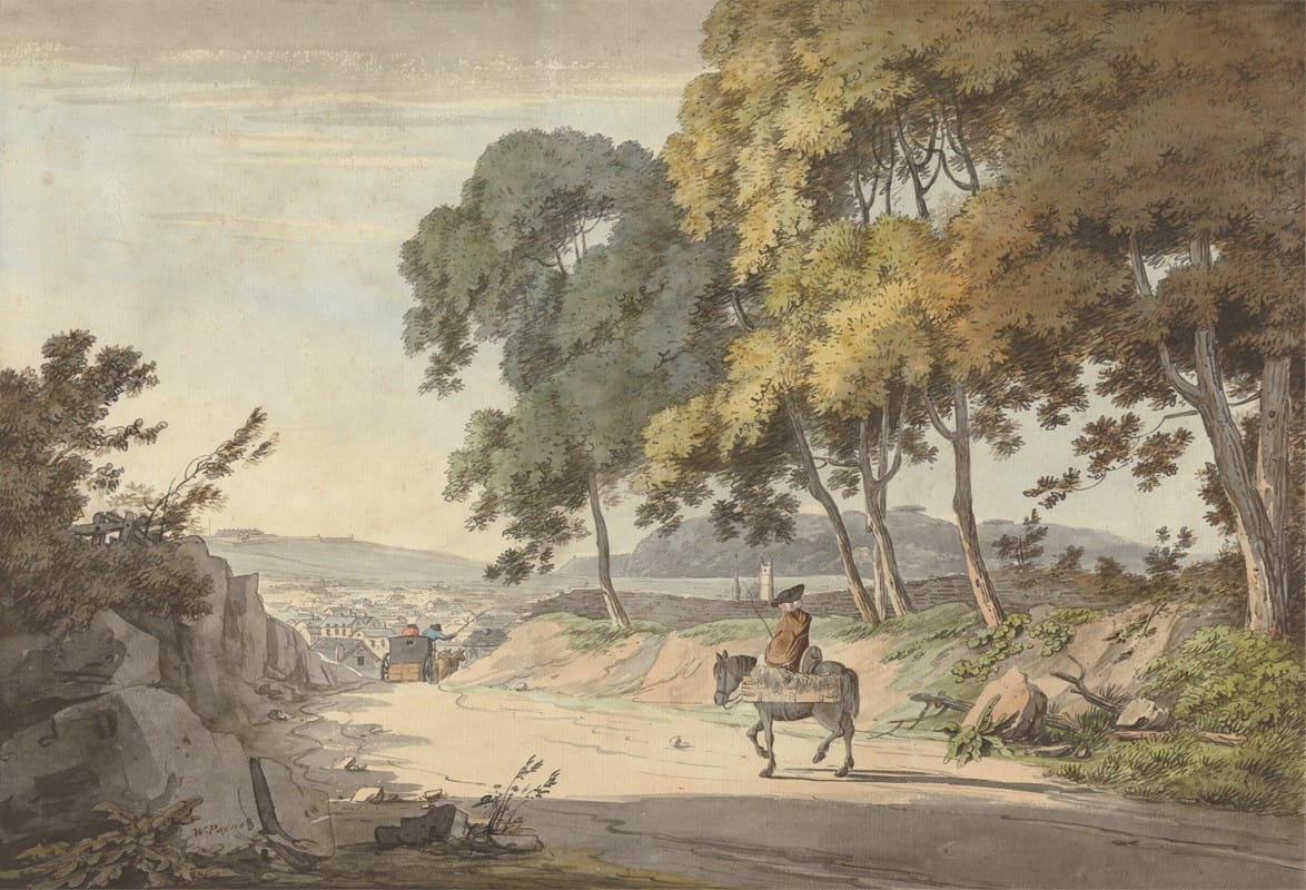 William Payne - View of Plymouth taken from the Seven Trees, Exeter Road