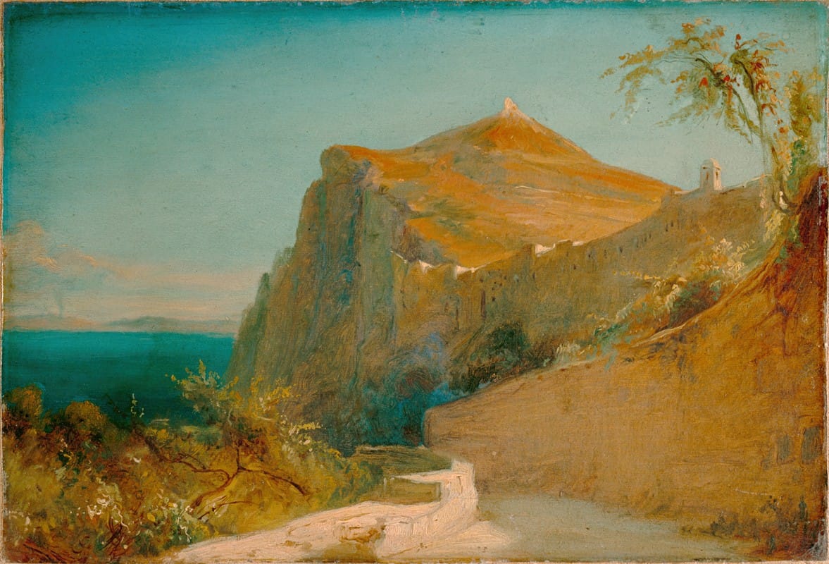 Carl Blechen - Tiberius rocks at Capri