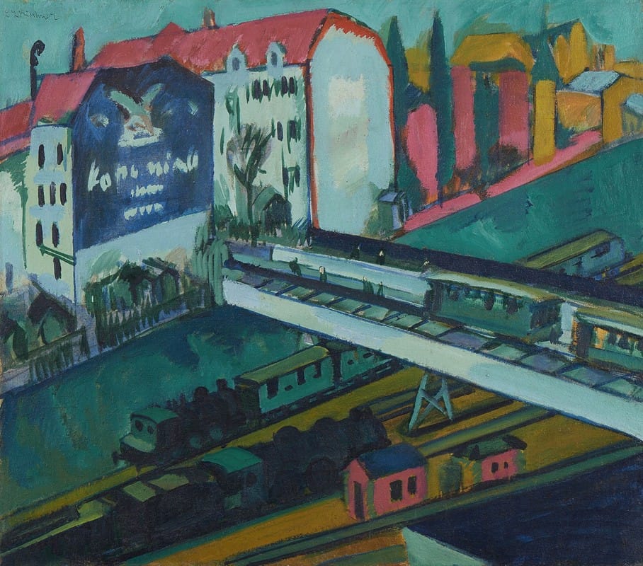 Ernst Ludwig Kirchner - Straßenbahn und Eisenbahn