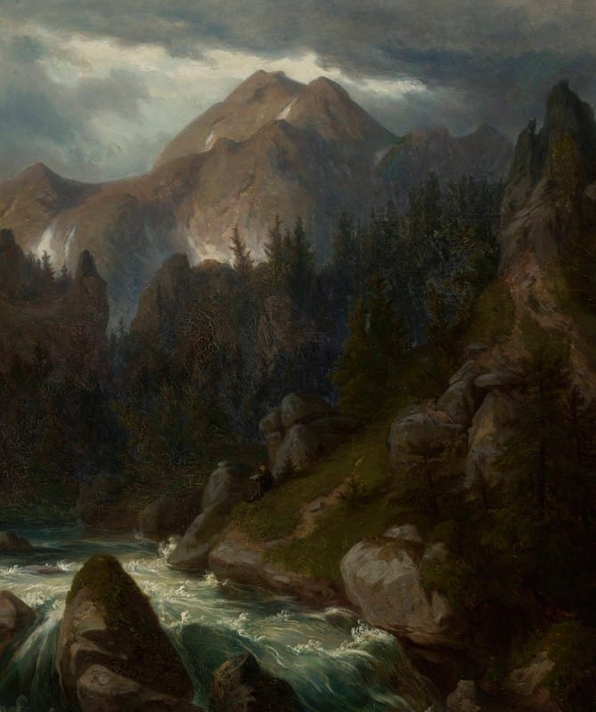 Alfred Schouppé - Mount Pyszna in the Tatra Mountains