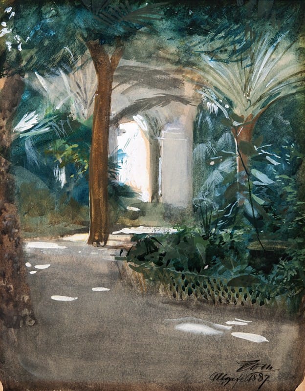 Anders Zorn - Garden in Algiers
