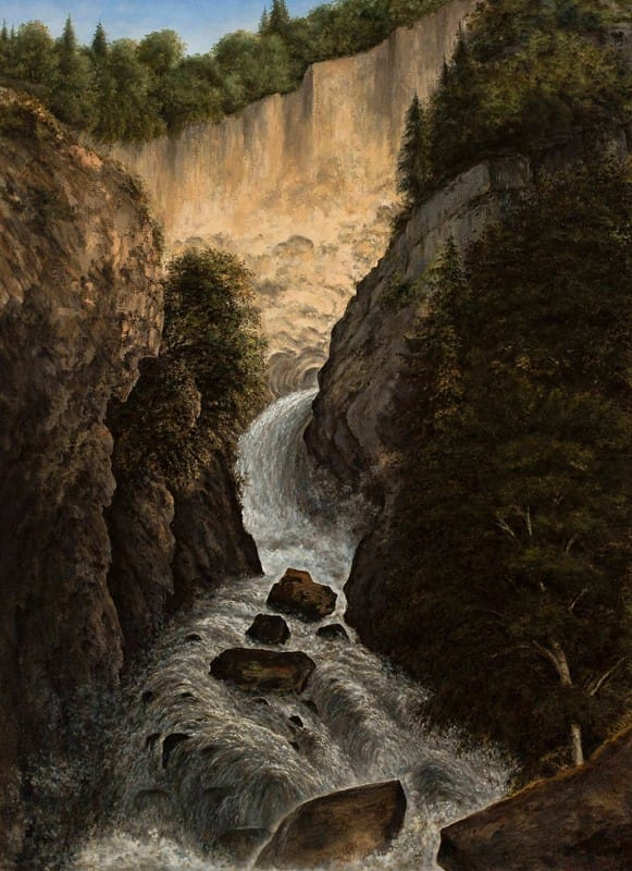 Cyprian Lachnicki - Mountain waterwall in St. Gervais