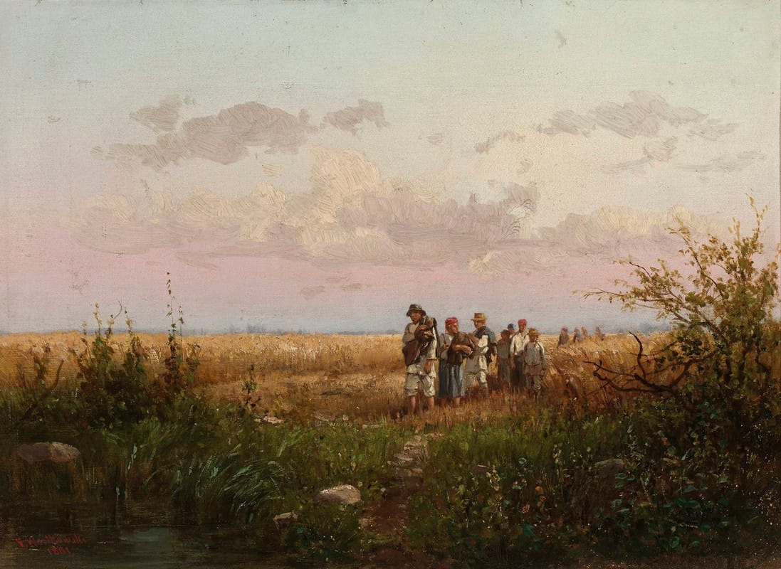 Franciszek Wastkowski - Harvesters returning from the fields