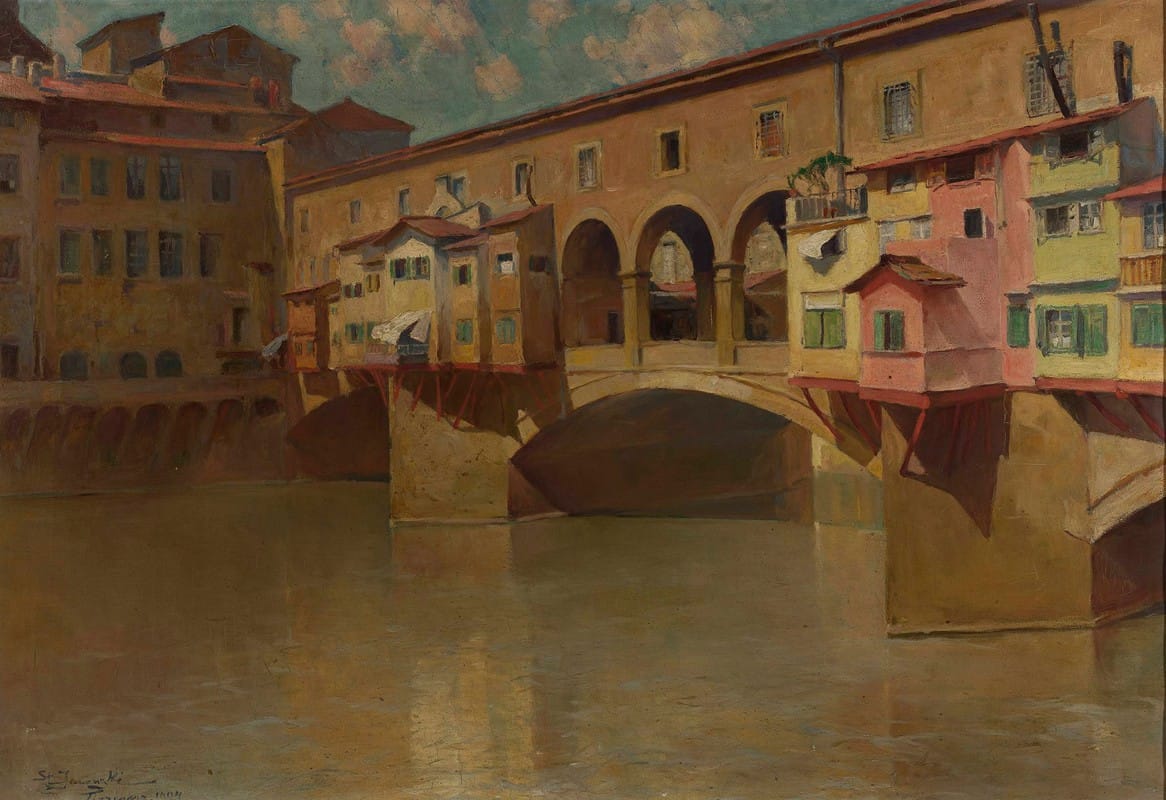 Stanisław Janowski - Bridge over the Arno River