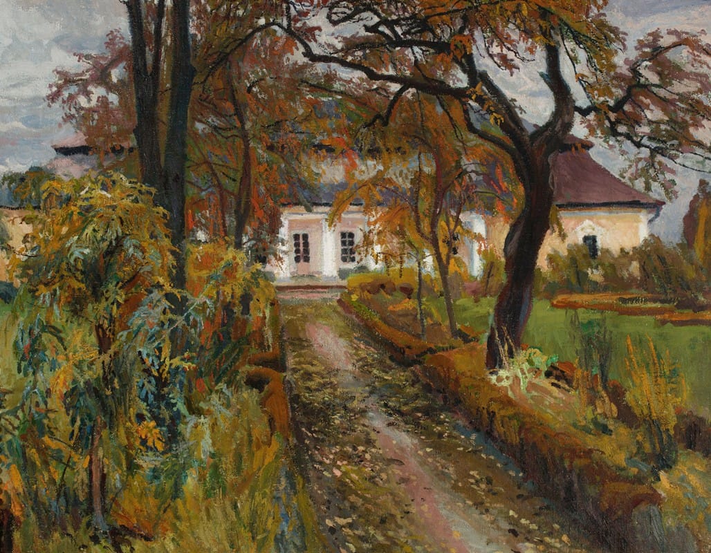 Stanisław Kamocki - Manor house in autumn