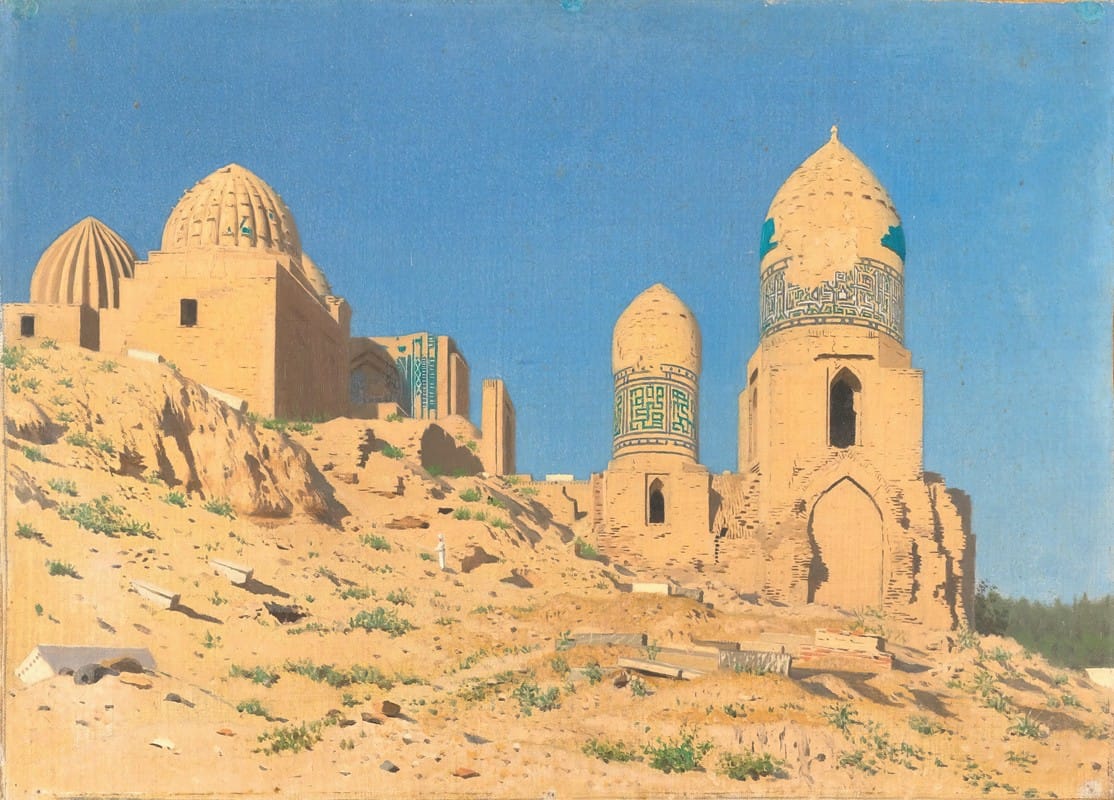 Vasily Vereshchagin - Shah-i-Zinda Mausoleum in Samarkand