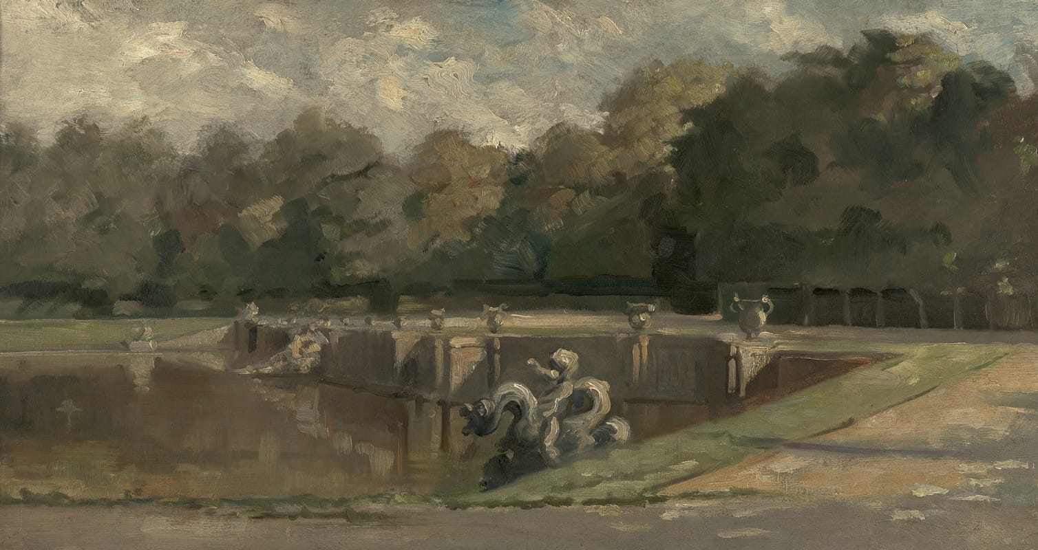 Charles François Daubigny - Neptun’s Pool in Versailles
