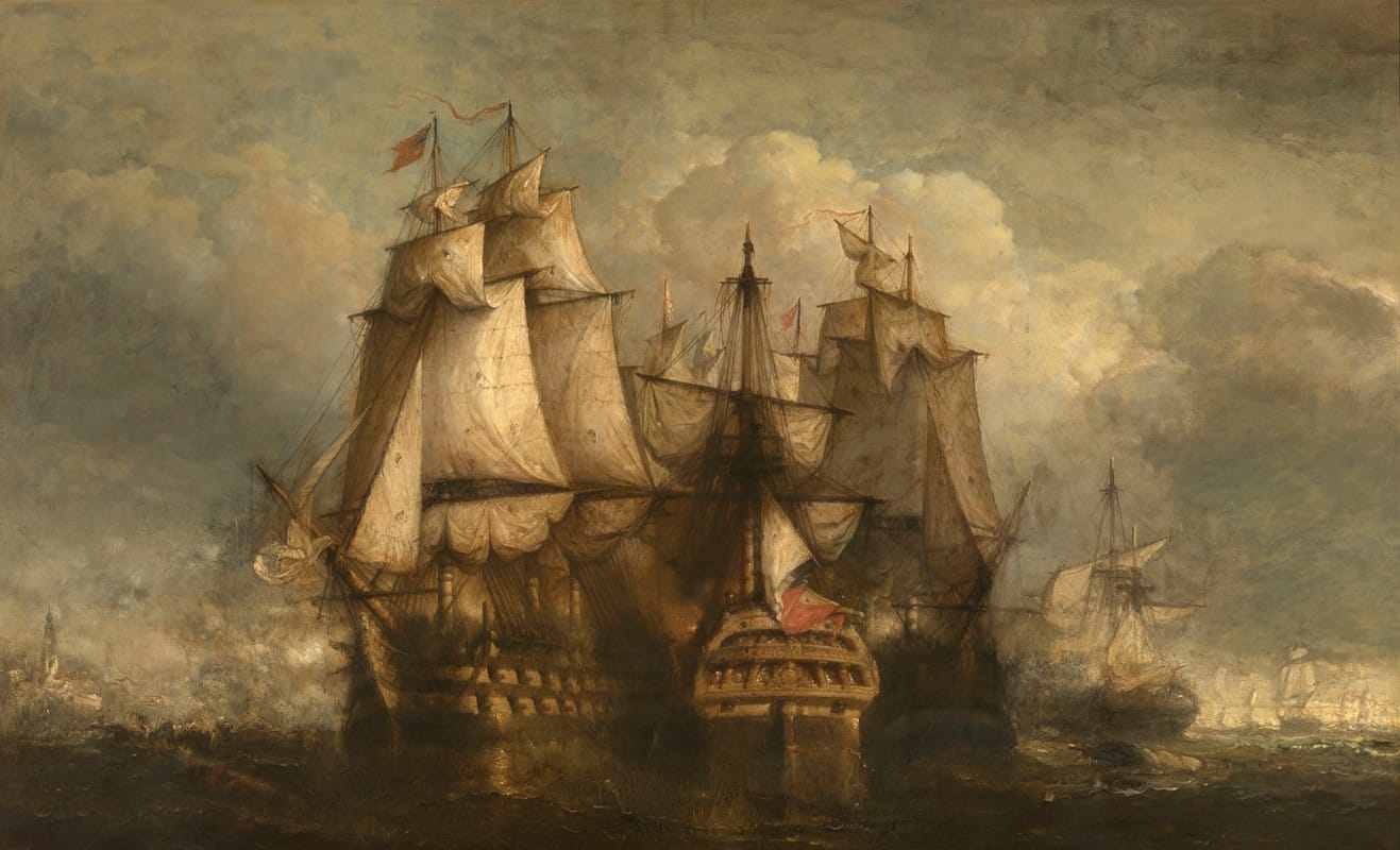 Henri François Schaefels - Siege of Vlissingen by an English Squadron