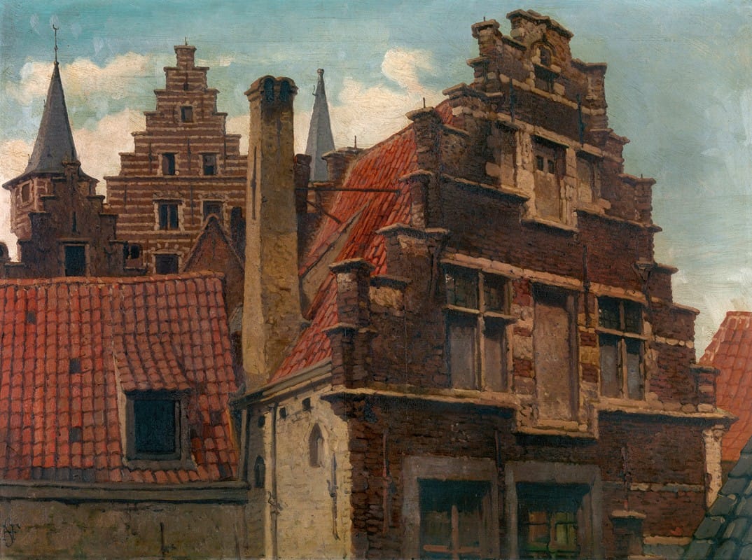 Henri François Schaefels - The Vleeshuis and Old Houses 2