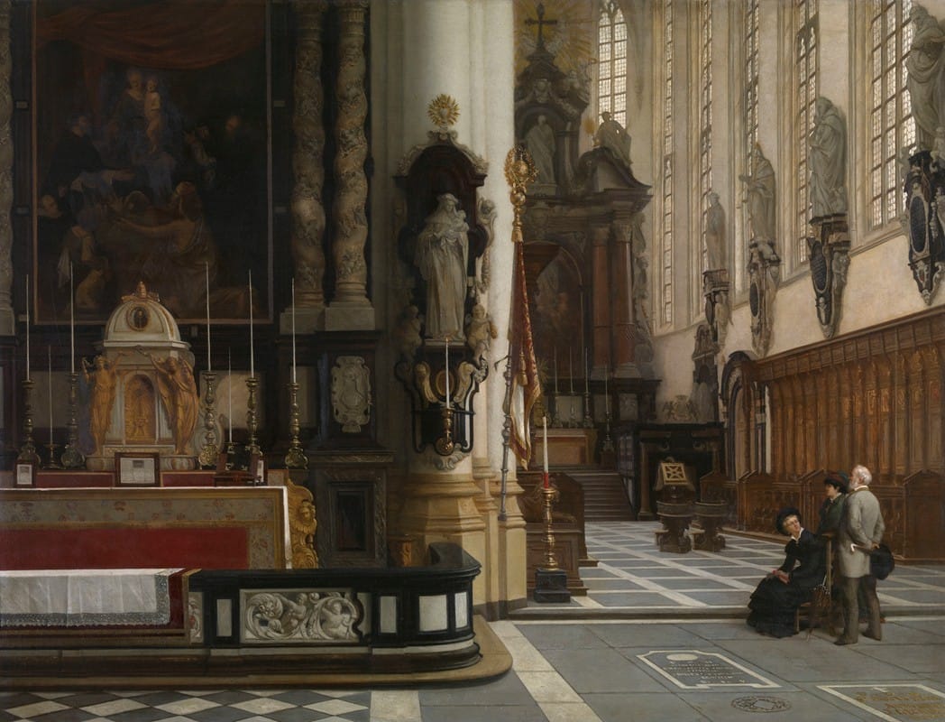 Jean Geeraerts - Interior of the Church of Saint Paul in Antwerp
