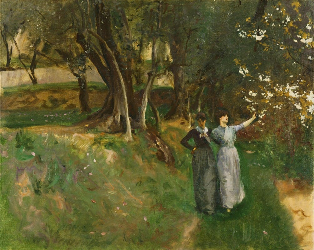 John Singer Sargent - Landscape with Women in Foreground