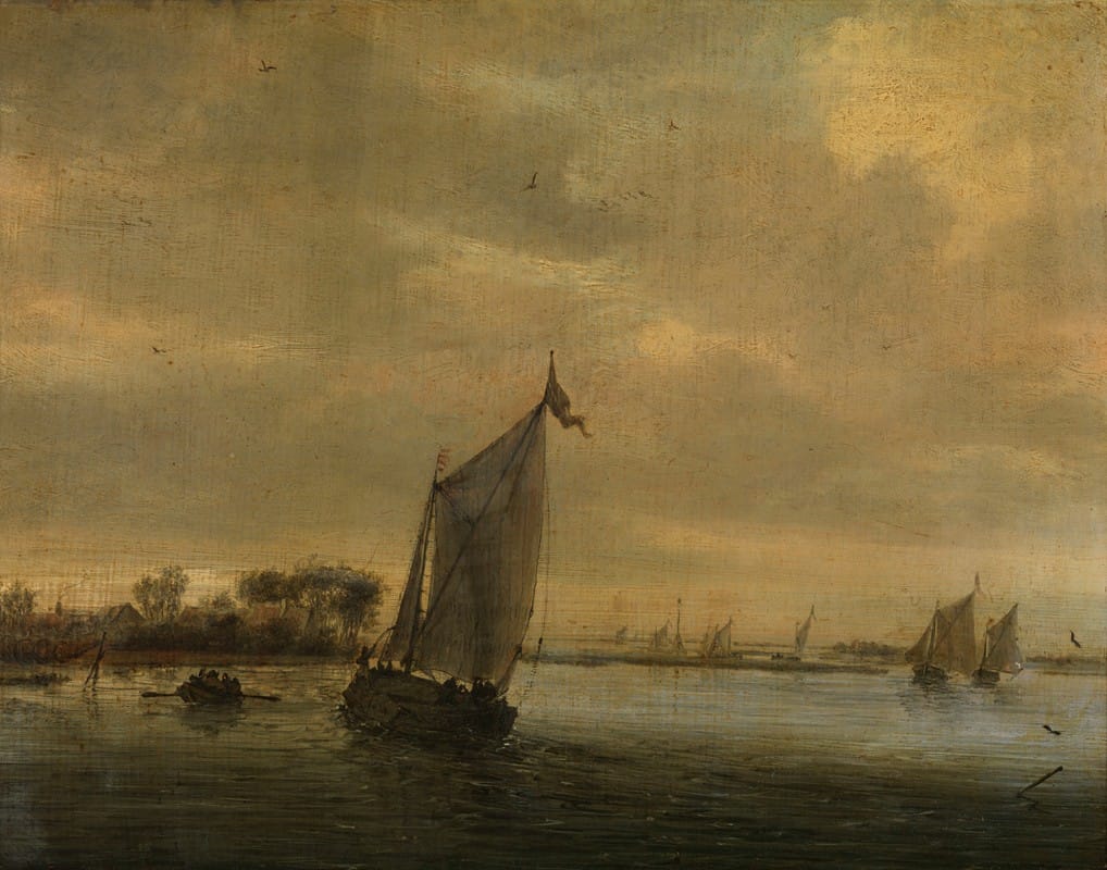 Salomon van Ruysdael - Calm Water
