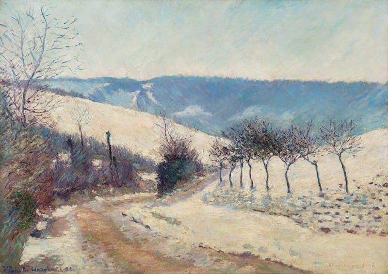 Blanche Hoschedé-Monet - Paysage effet de neige, le Val près de Giverny