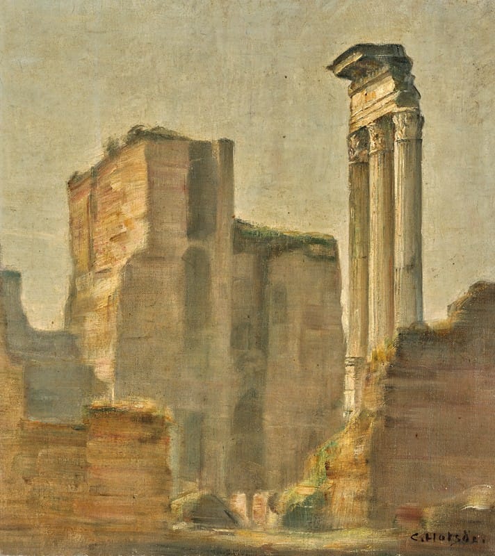 Carl Vilhelm Holsøe - View of the Roman Forum