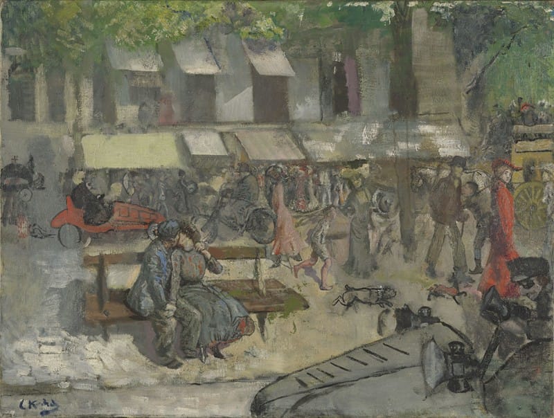 Christian Krohg - Scene from a Street in Paris