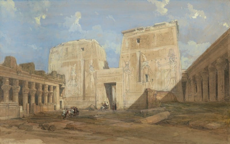 David Roberts - Entrance to the Temple of Isis, Philae